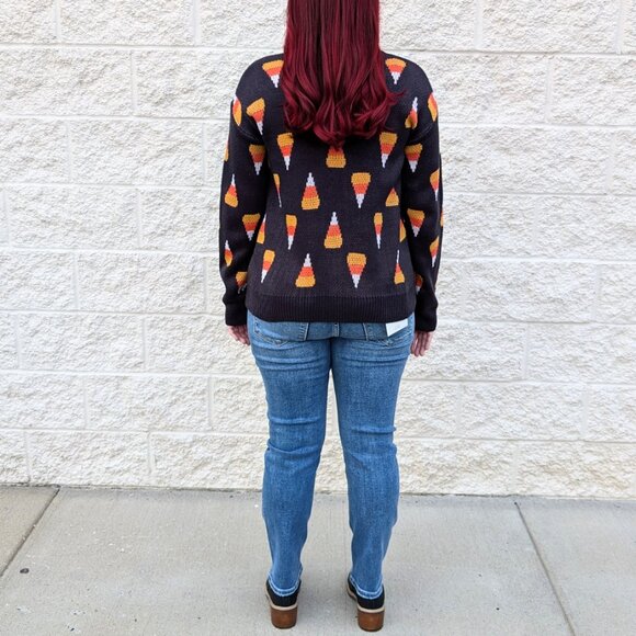Women's Candy Corn Sweater Staccato Size Large - Picture 2 of 3